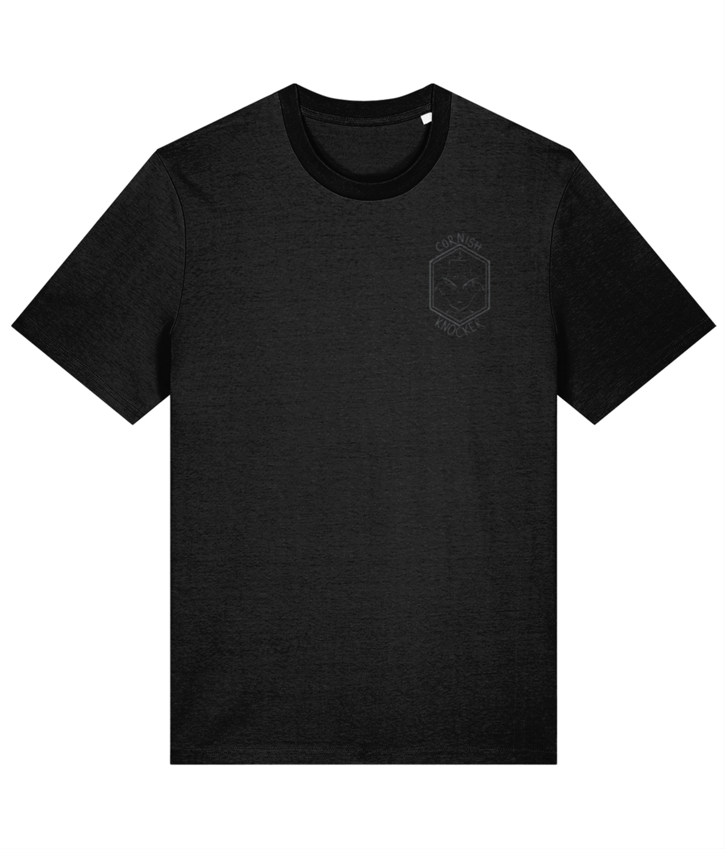 Cornish Knocker - Medium Fit Black T-Shirt