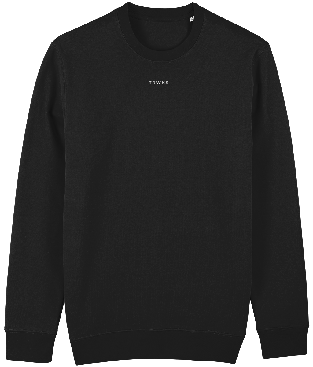 TRWKS Black Medium Fit Jumper With Hand Graphic