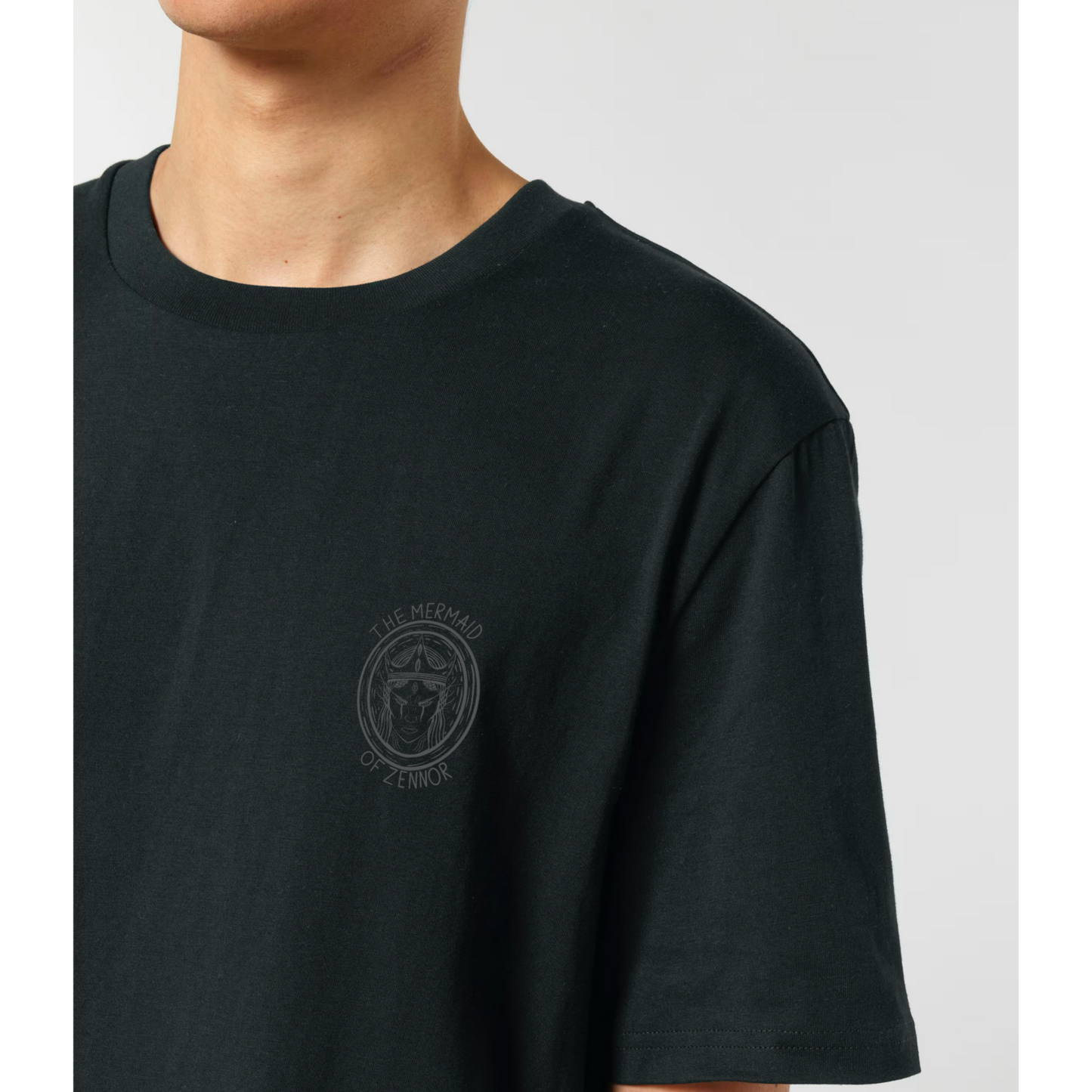 The Mermaid of Zennor - Medium Fit Black T-Shirt