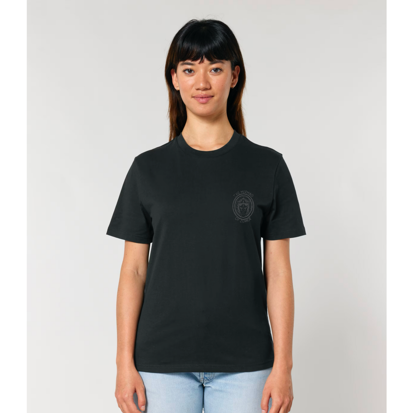 The Mermaid of Zennor - Medium Fit Black T-Shirt